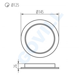 TAVO LED DO 12W-NW lámpatest